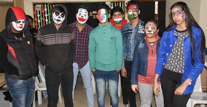 Face paint and loads of masti